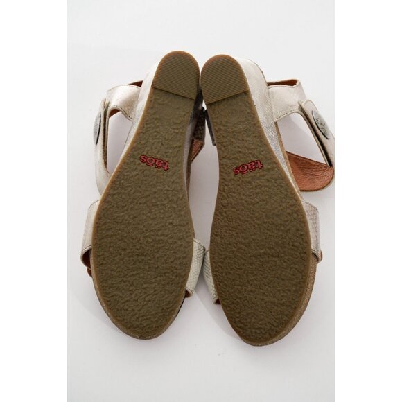 Taos Carousel 2 Wedge Leather Sandals Women's Sz 11 Shoes - Picture 16 of 16